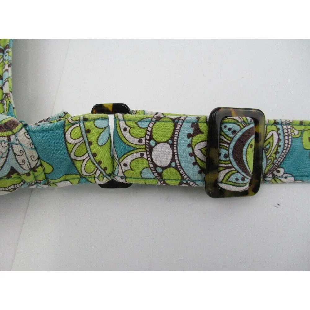Vera Bradley Crossbody Bag Purse Peacock Green and Blue Floral Iconic Hipster‎